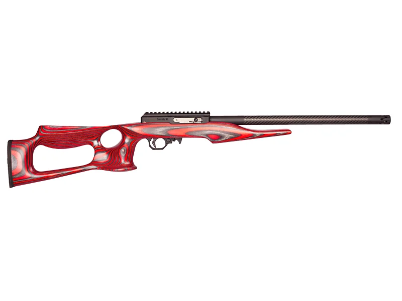 Superlite, 17 HMR, Red Lightweight Thumbhole Stock, Aluminum FBC