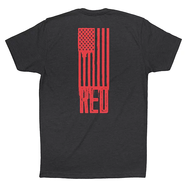 RED Shirt - Charcoal Back