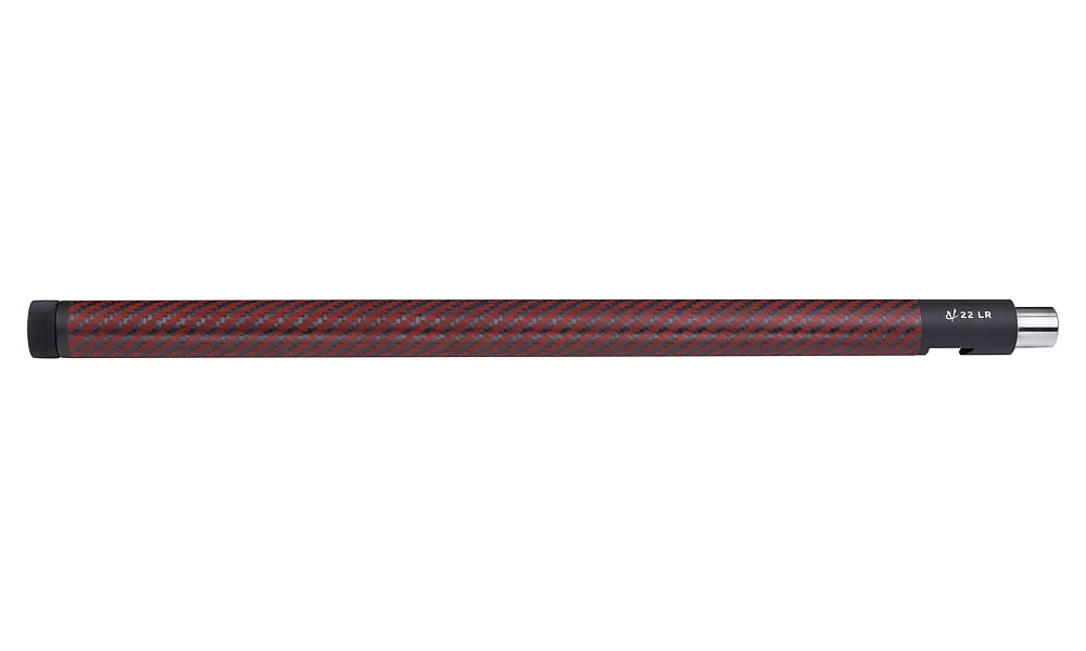 Lightweight Red Carbon Fiber Barrel for Summit, Threaded, Black Ends 