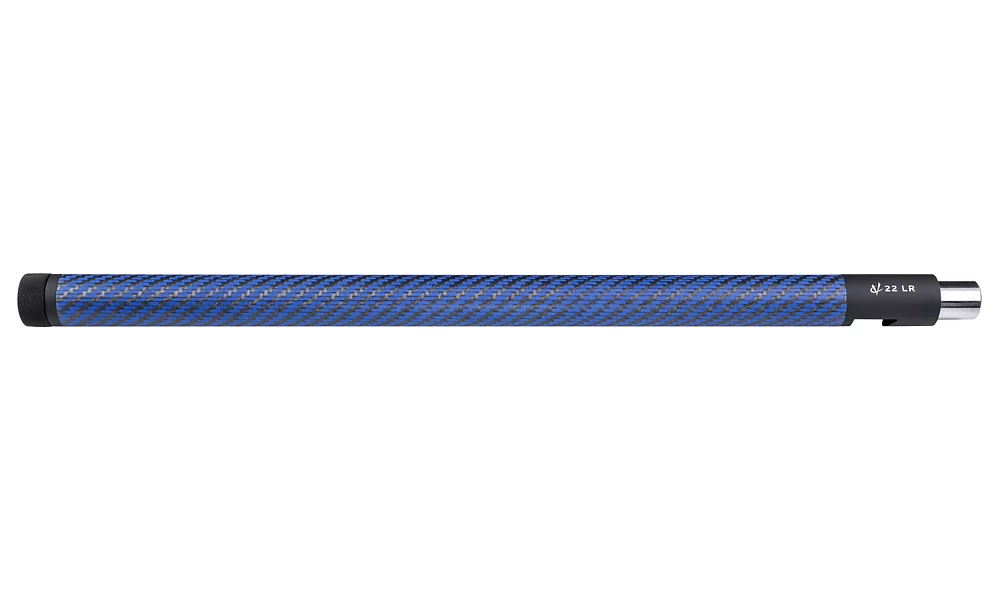 Lightweight Blue Carbon Fiber Barrel for Summit, Threaded, Black Ends