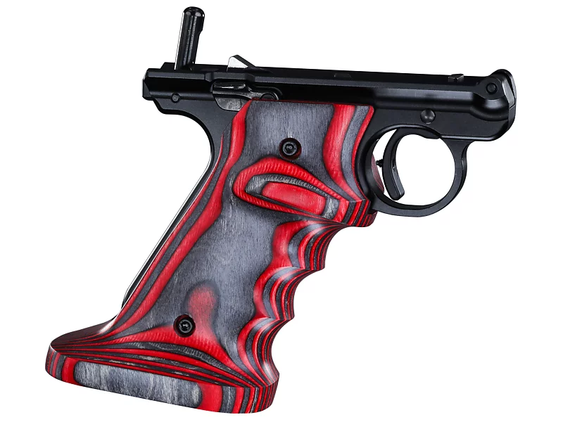 Laminated Grips for MK IV, Red, Right-Handed