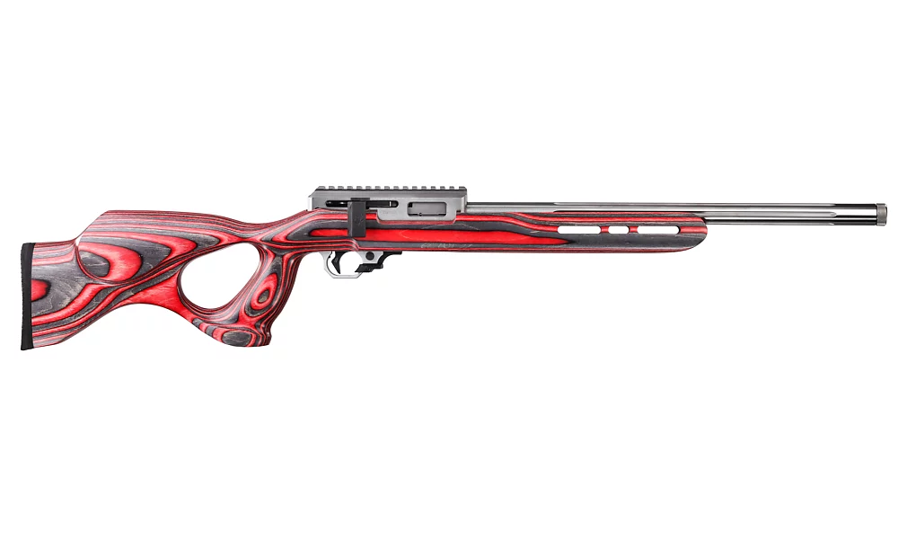 Summit Deluxe, 17 HMR, Red A-10 Stock, with RR