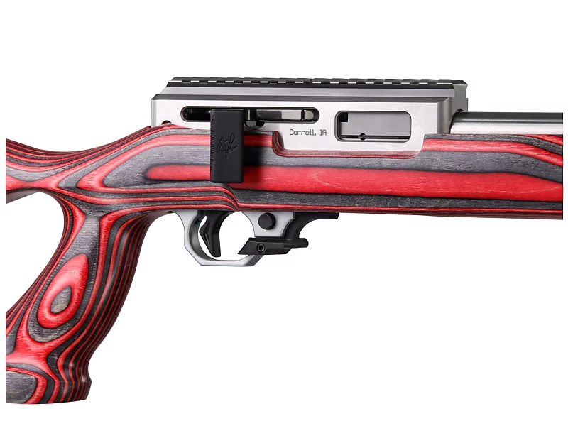 Summit Deluxe, 17 HMR, Red A-10 Stock, with RR