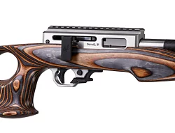 Summit Lightweight, 17 HMR, Brown/Gray LWTH Stock, Forward Blow Comp, with RR