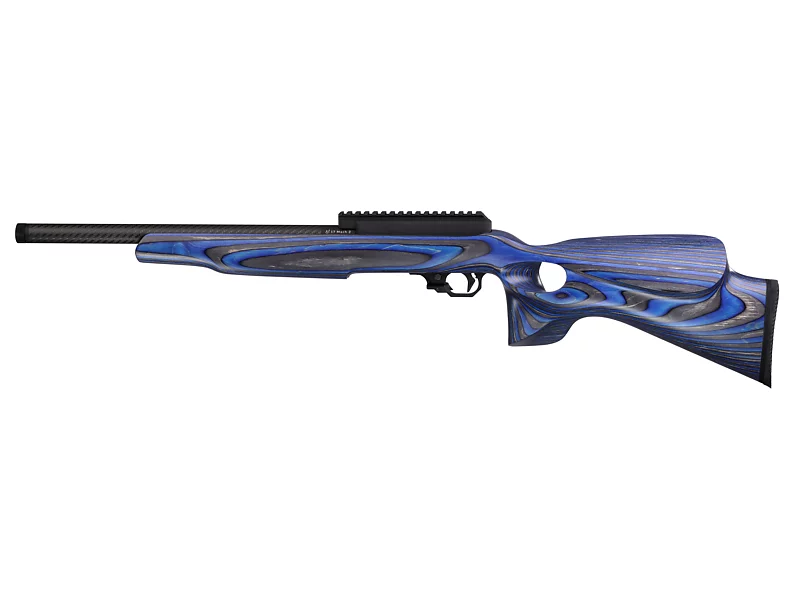 Summit Rifle, 17 Mach 2, Blue Laminated TH Silhouette Stock, with RR