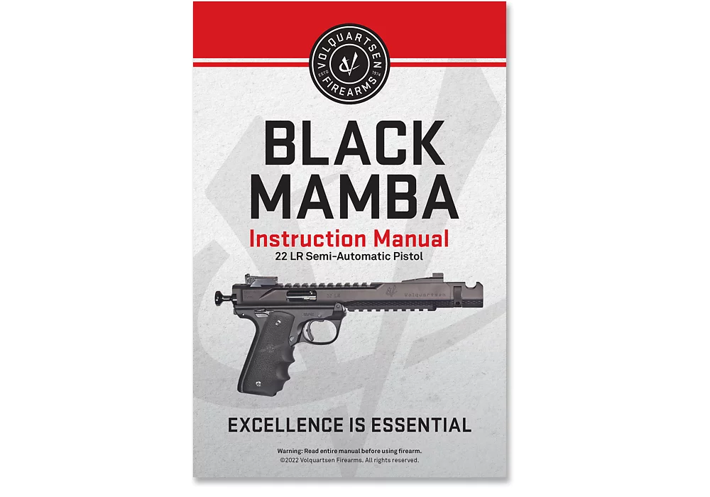 Printed Manual, Black Mamba Pistols