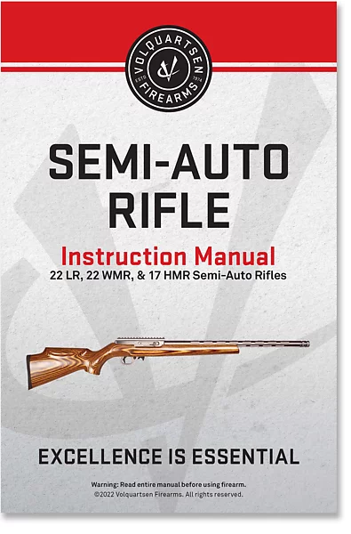 Printed Manual, 22 LR, 22 WMR, and 17 HMR Semi-auto Rifles