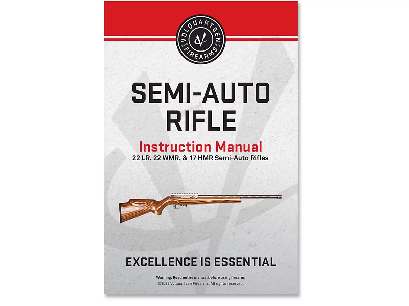 Printed Manual, 22 LR, 22 WMR, and 17 HMR Semi-auto Rifles