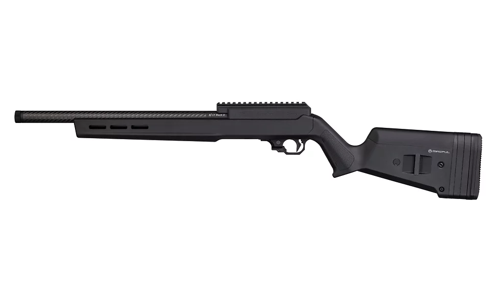 Summit Rifle, 17 Mach 2, Black Magpul Stock , with RR