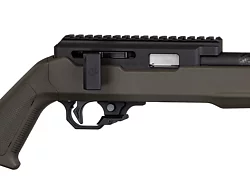 Summit Rifle, 17 Mach 2, OD Green Magpul Stock, with RR