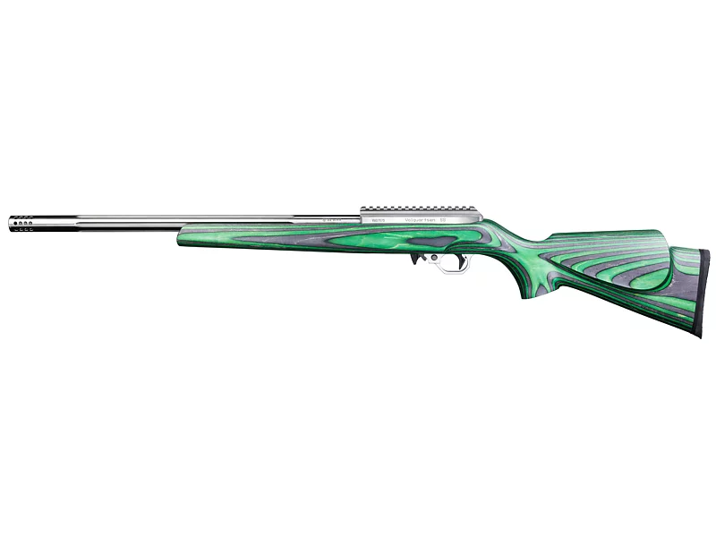 Deluxe, 22 WMR with Green Laminated Sporter Stock