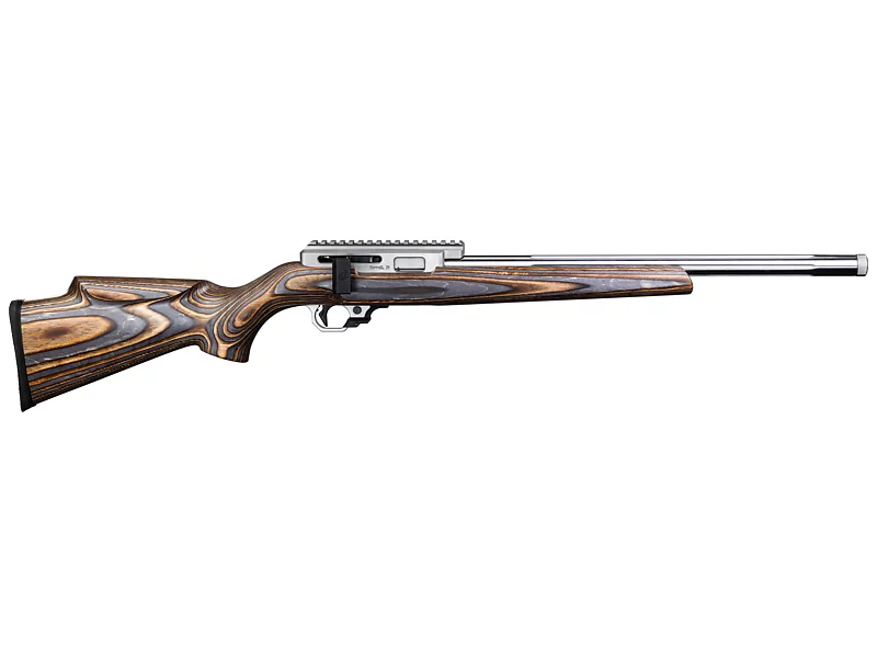 Summit Deluxe Rifle, 17 Mach 2, Brown/Gray Laminated Sporter Stock, with RR