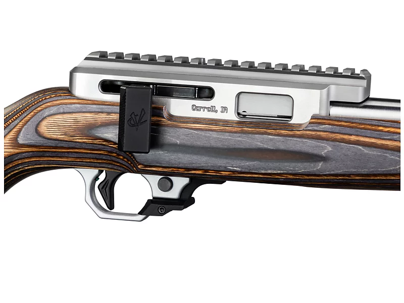 Summit Deluxe Rifle, 17 Mach 2, Brown/Gray Laminated Sporter Stock, with RR