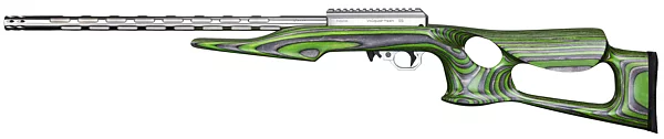 IF-5, 22 LR with Green Lightweight Thumbhole Stock