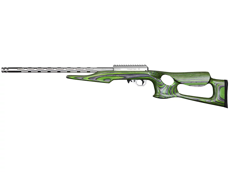 IF-5, 22 LR with Green Lightweight Thumbhole Stock