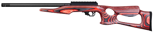 Superlite, 17 HMR, Red Lightweight Thumbhole Stock, Aluminum FBC, with RR