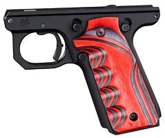 1911 Panel Grips with Finger Grooves, Red