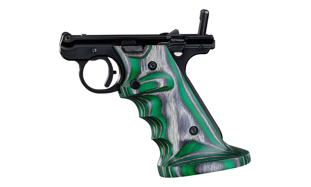 Laminated Grips for MK IV, Green, Left-Handed