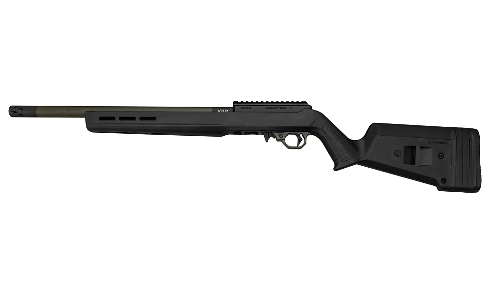 Superlite, 22 LR with OD Green Sleeve and Black Magpul Stock