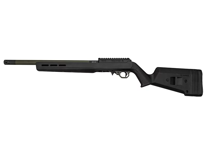 Superlite, 22 LR with OD Green Sleeve and Black Magpul Stock