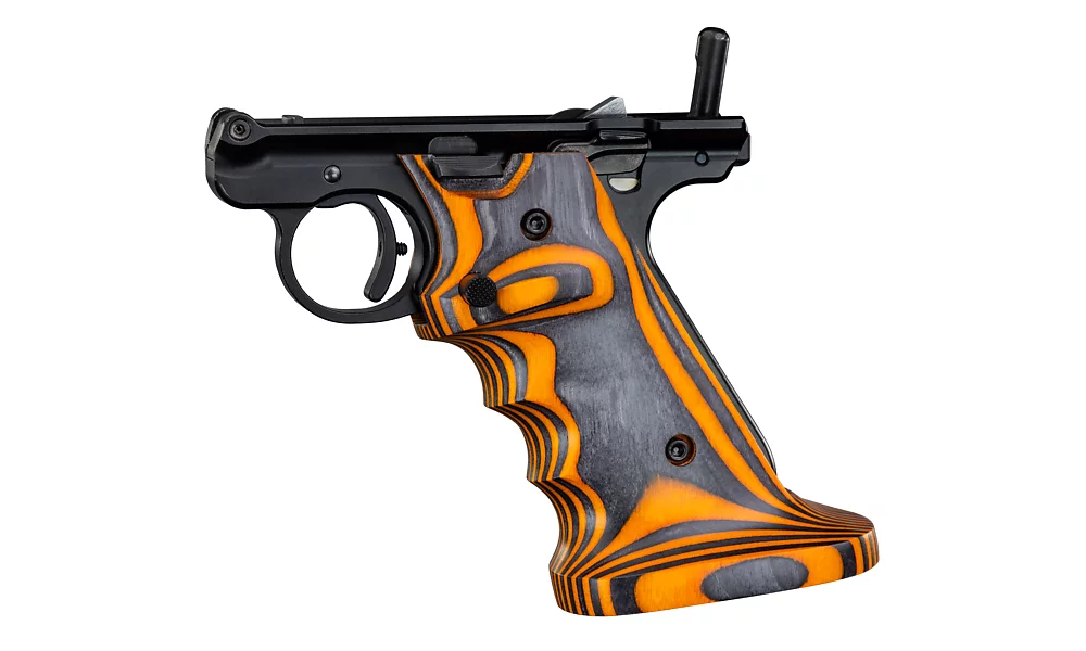 Laminated Grips for MK IV, Orange, Left-Handed