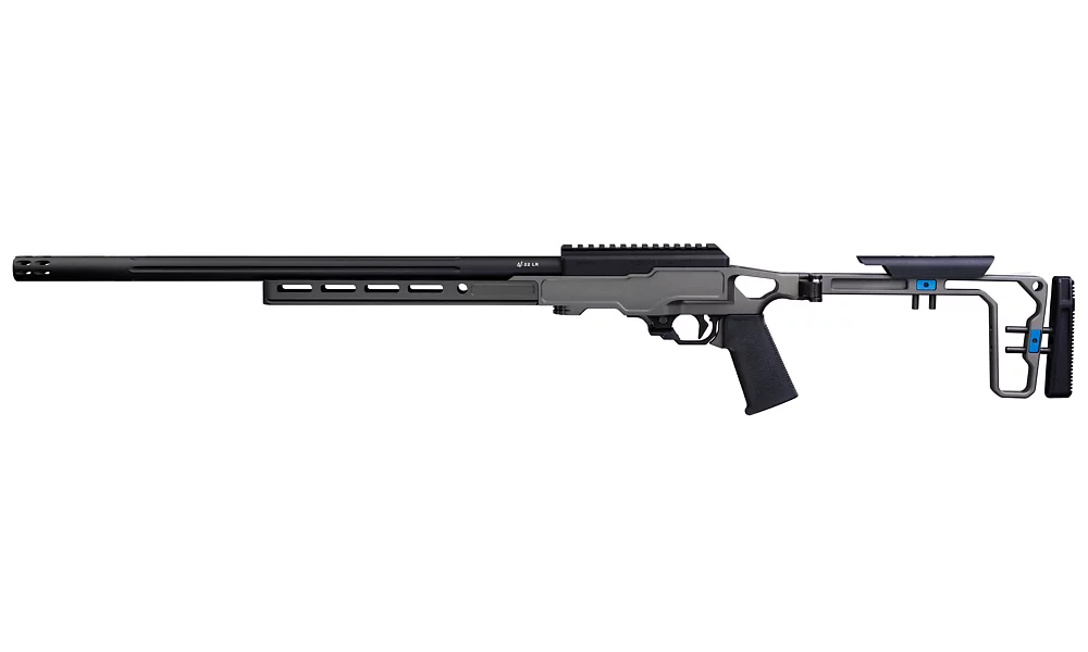 Deluxe, 22 LR, Black, with La Chassis and Forward Blow Comp, with RR