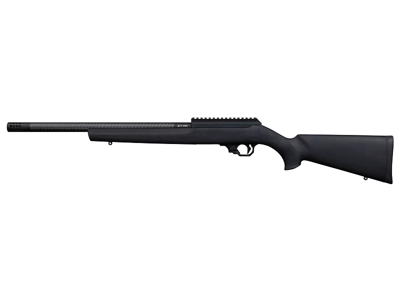 Superlite, 17 HMR with Hogue Stock, 32-hole comp, with RR