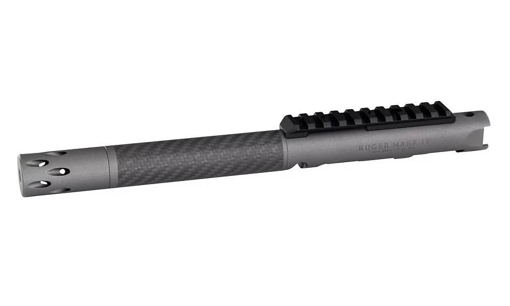 Lightweight 6" Barrel on Ruger MK IV Receiver, Forward Blow Comp