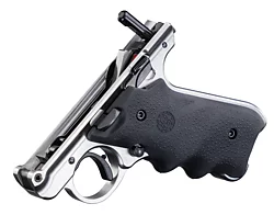 Upgraded Stainless Ruger MK IV Target Frame, Hogue Grips