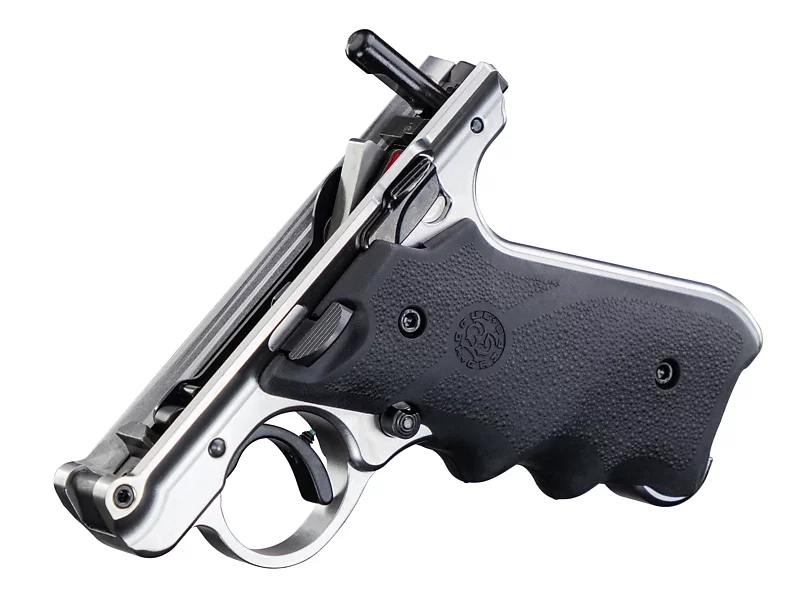 Upgraded Stainless Ruger MK IV Target Frame, Hogue Grips