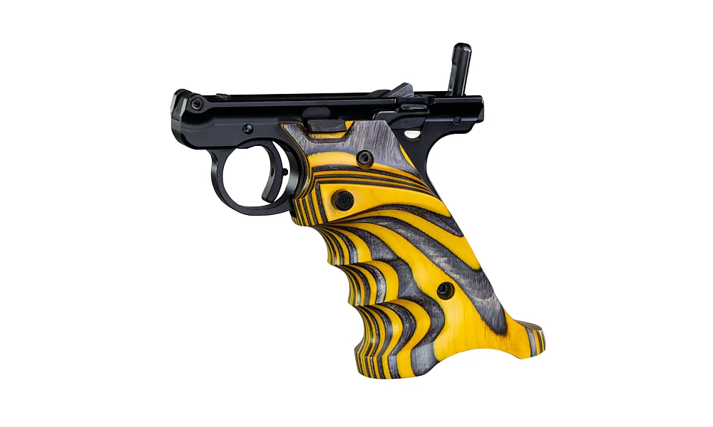 Laminated Grips for MK IV Target Model, Yellow, Right-Handed