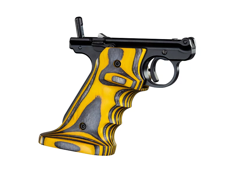 Laminated Grips for MK IV Target Model, Yellow, Right-Handed