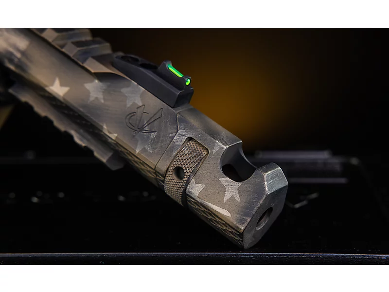 American Flag Battleworn Mamba, 4.5"