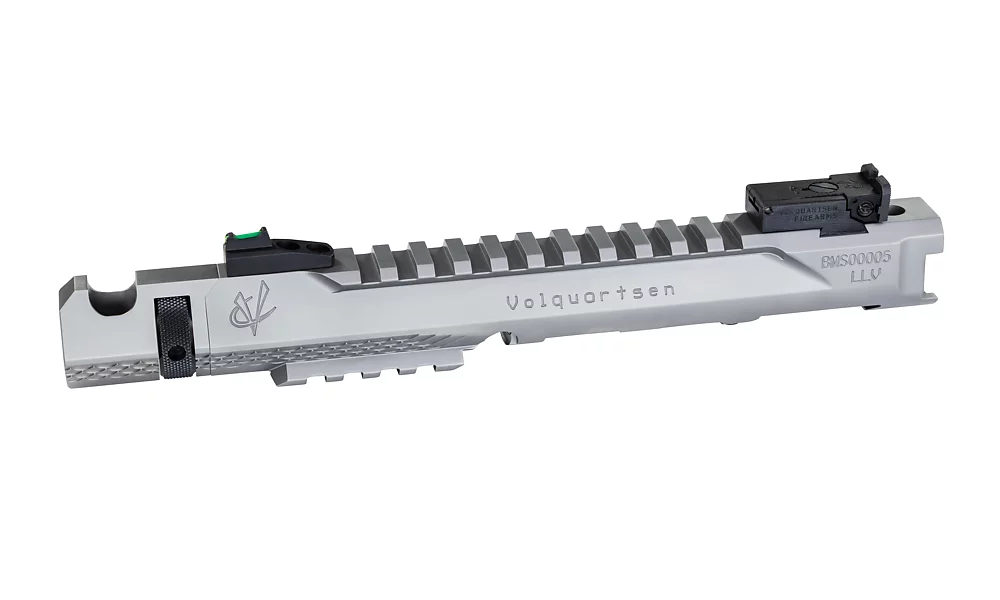 Stainless Mamba LLV for Ruger MK IV, 4.5", Comp, Fiber Optic Front and Target Rear Sight