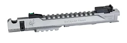 Stainless Mamba LLV for Ruger MK IV, 4.5", Comp, Fiber Optic Front and Target Rear Sight