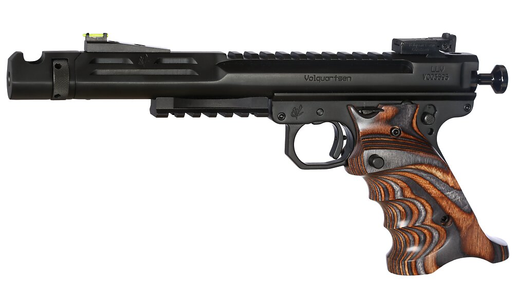 6" Black Stainless Scorpion, Target 22 Frame, Brown/Gray Grips, Comp, ...