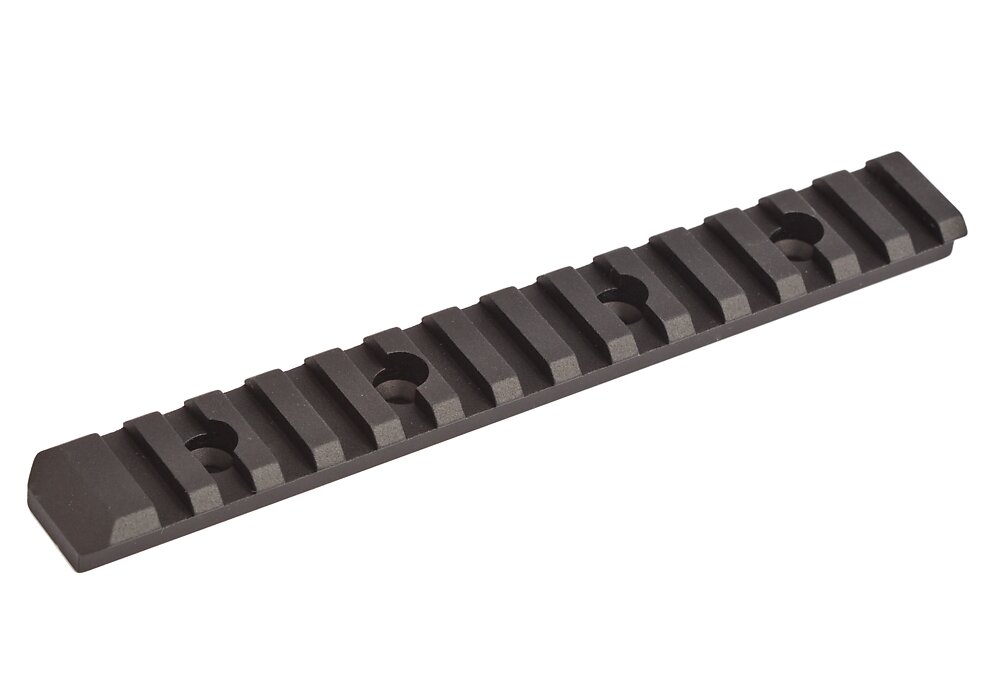 Flat top rail - black