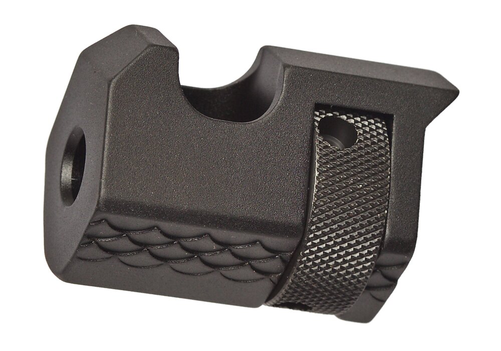 Black, V-Cut single port comp