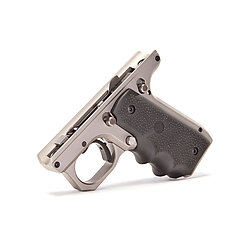 Silver Frame with Hogue Grips 1911
