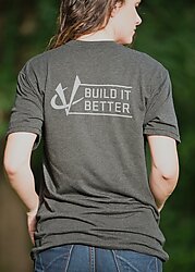 Next Level Tee Black Back