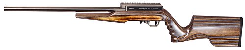 Summit with tapered barrel and brown/gray stock