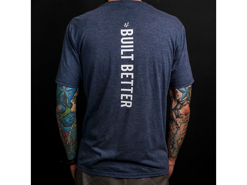Built Better Tee Blue Back