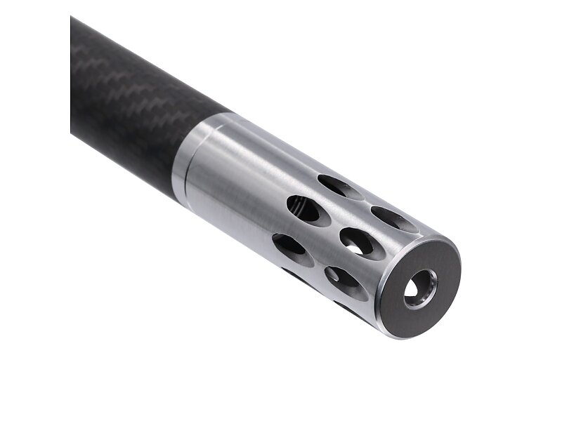 Lightweight carbon fiber barrel for 10 22 with forward blow comp