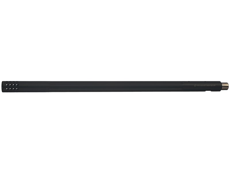 10/22 22 LR Straight Fluted Barrel with 32 Hole Comp, Black